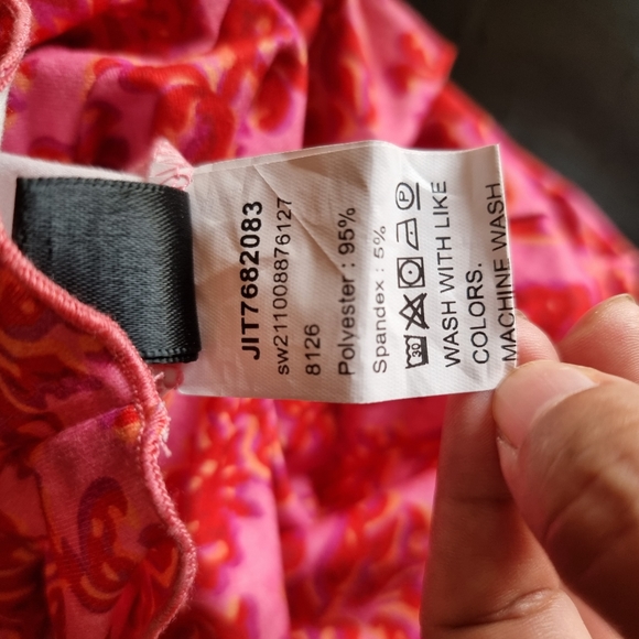 SHEIN Floral Print High Neck Bodycon Dress - Picture 10 of 12